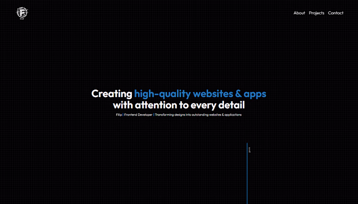 My personal portfolio website