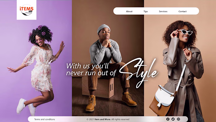 Website Landing page