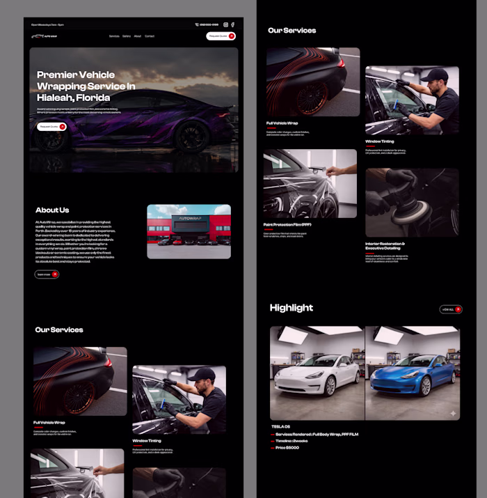 Auto wrap car services, car