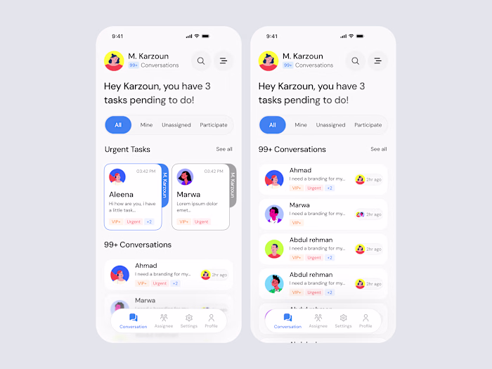 Task Tracking App Design
