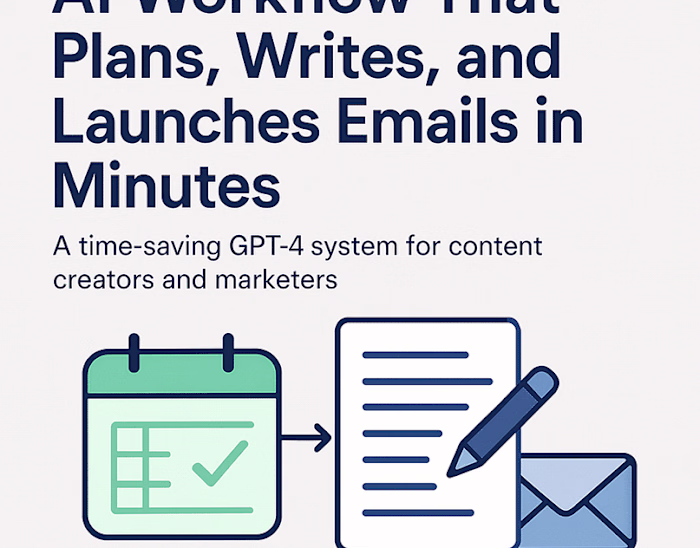 AI Workflow That Plans and Launches Emails in Minutes