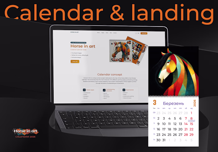Horse in Art: 2026 Wall Calendar & Landing Page