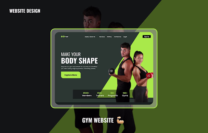 Gym Website Design using WordPress