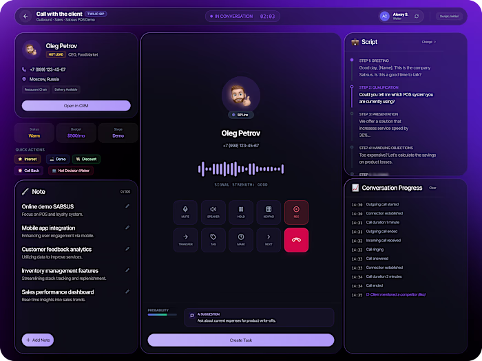 Node-Based Automation Workflow Builder UI