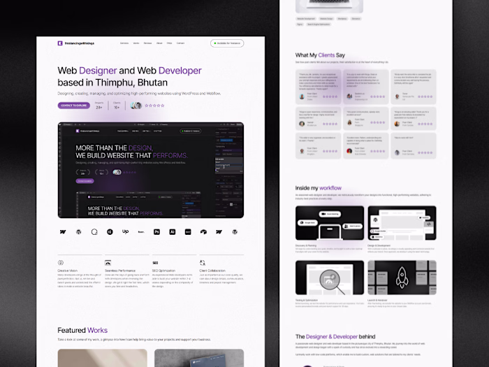 My professional portfolio and service hub built with WordPre...