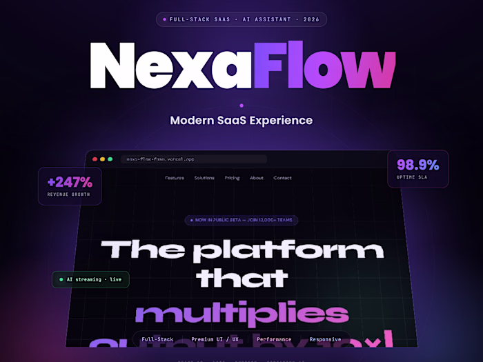 NexaFlow — Modern SaaS Platform