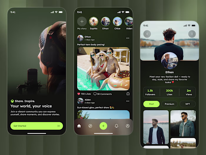 Modern Social Platform UI – Smooth & Engaging Experience
