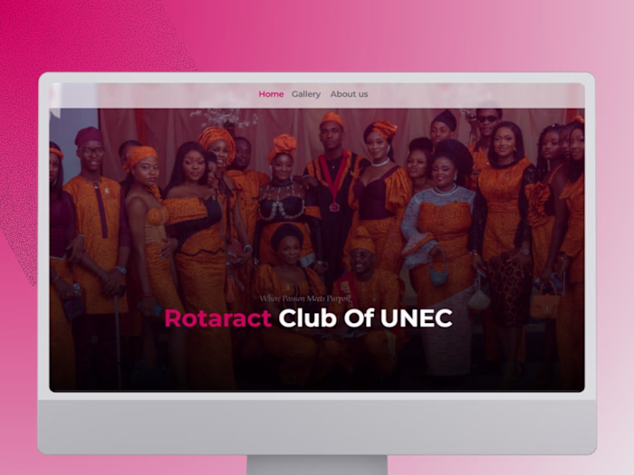 Development of Basic Framer Website for Rotaract UNEC
