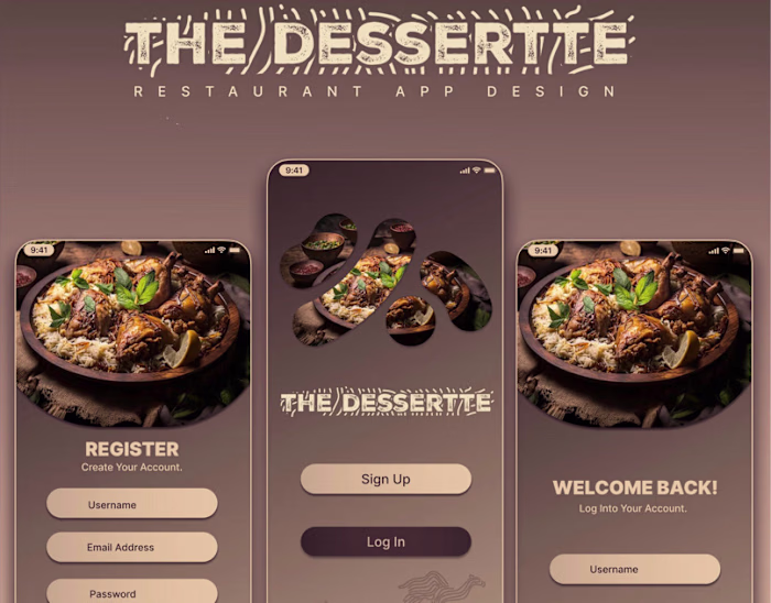 Restaurant app design