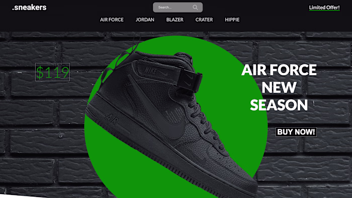 An E-commerce Website