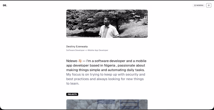 NextJs Typescript Personal Portfolio Development