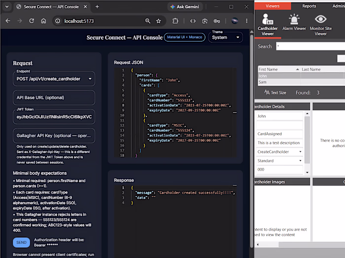Secure Connect API Development