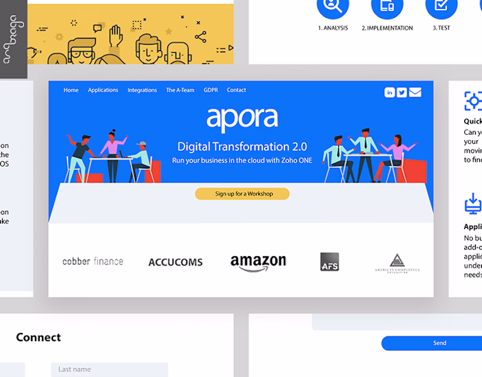 Web Site Apora on Behance