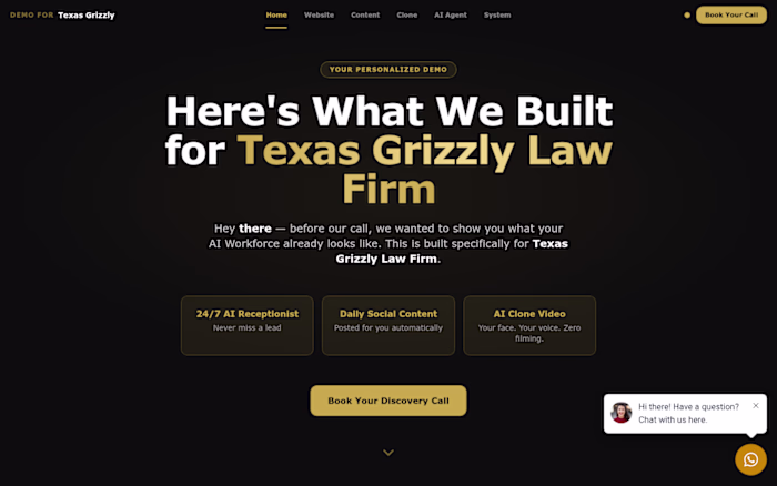 Personalized AI Workforce Demo — Denton Law Firm