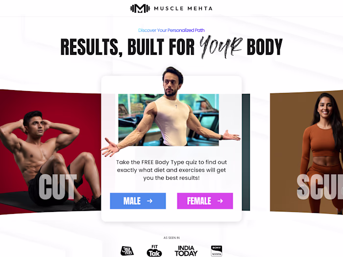 Designed a Landing Page with