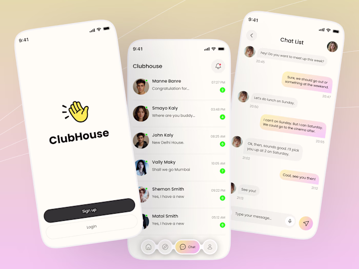 Minimal Messaging App Design