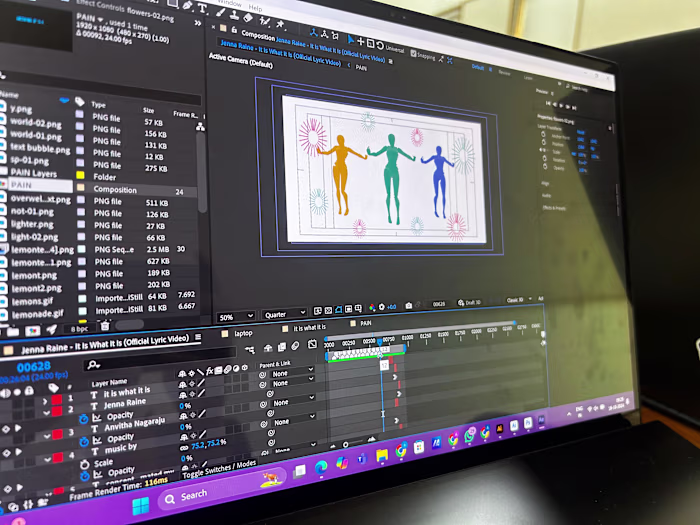 Motion graphics Music video