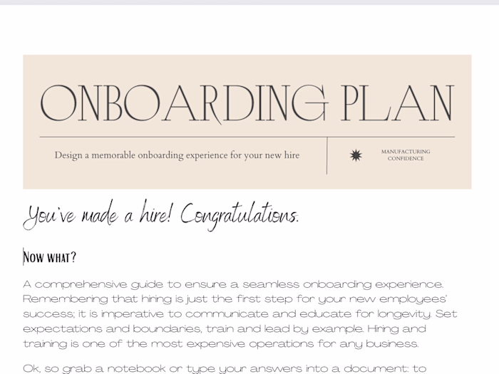 Onboarding Guide