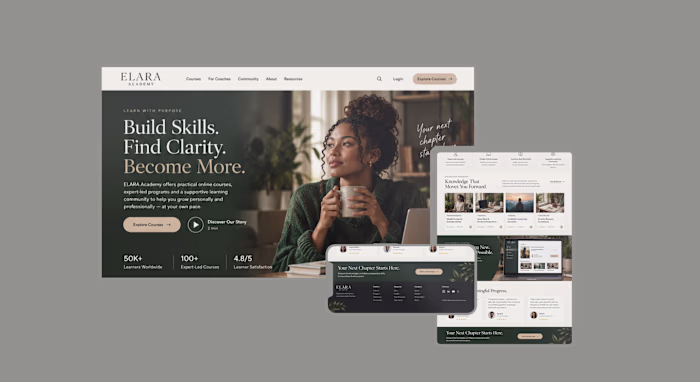 KAJABI WEBSITE & LANDING PAGE DESIGN