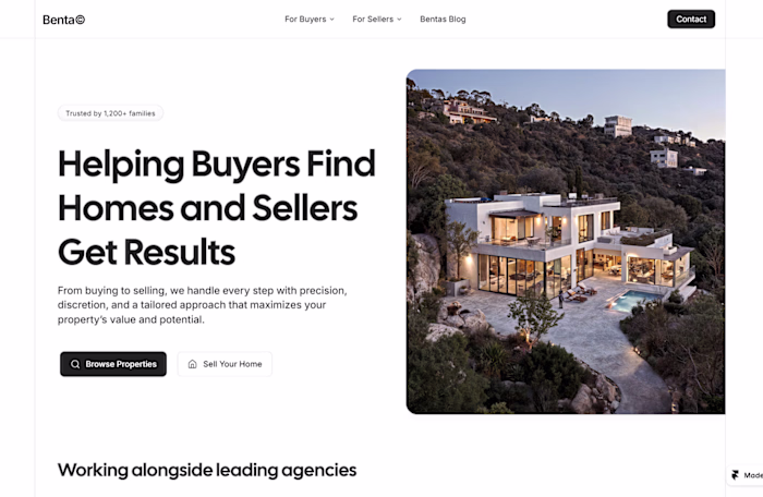 Benta — Real Estate Website