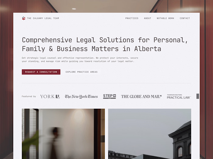 Technical Law Firm Website