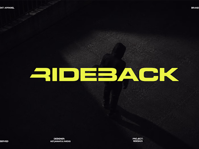 RIDGEBACK | Premium Performance Apparel Brand Identity