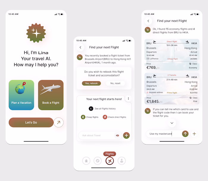 Lina.ai — AI-Powered Flight Booking App