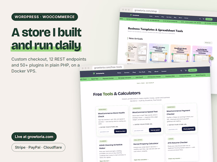 Growtoria: WooCommerce Store I Built and Run