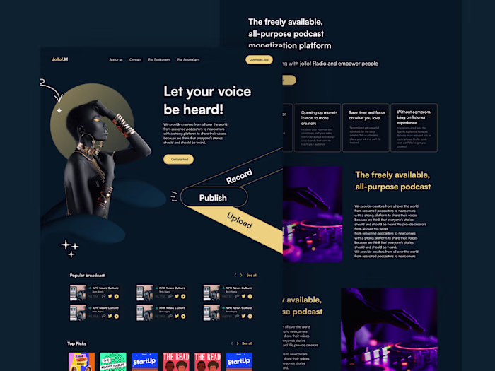 Radio and Podcast Frontend Redesign
