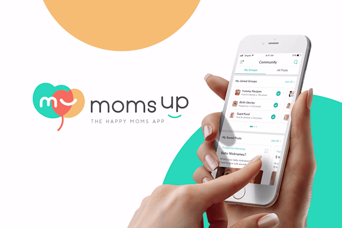 Moms Up Brand Development and Mobile App Design