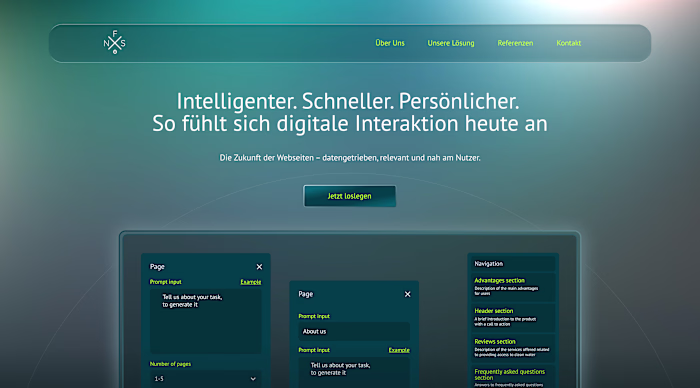 Finexus - Landing Page Design