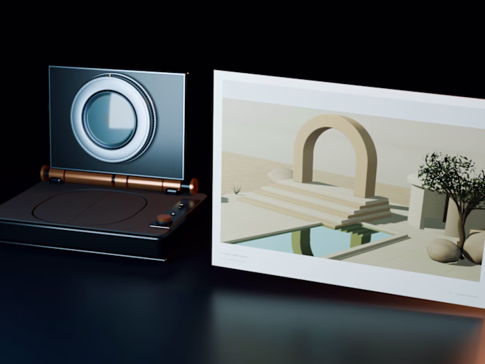 A camera that unfolds. An