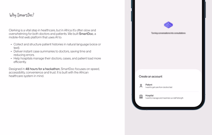AI Powered Clerking Solution for Hospitals - UI Shots