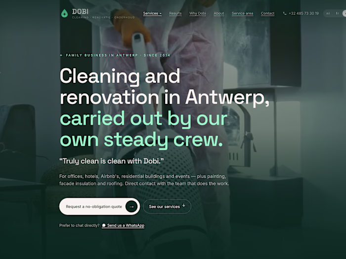Dobi Cleaning – Renovatie & Onderhoud | Antwerpen