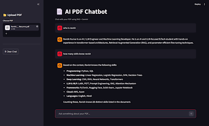 📄 AI PDF Chatbot (RAG