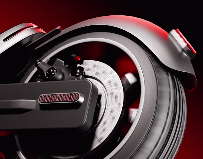 Zenith Series 800 - Electric Scooter - 3D Visualization