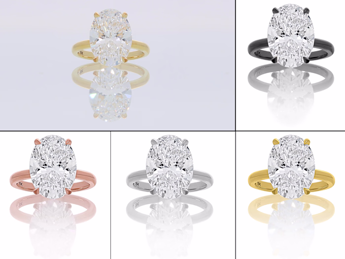 Oval Diamond Ring Variants