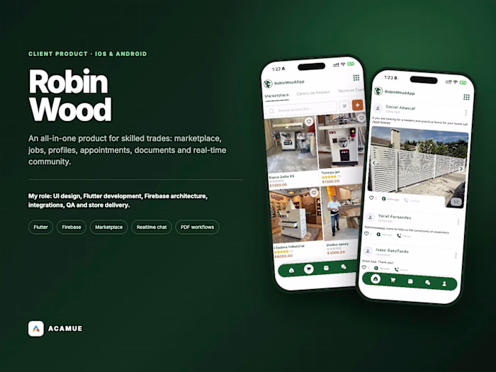 RobinWood: Marketplace & Business App for Skilled Trades