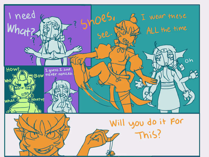 Unfinished comic