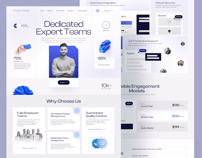 ITDevHub - Website Design, Landing Page, UI, Tech