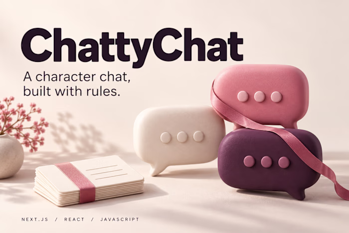ChattyChat — a character chat with memory, built in Next.js