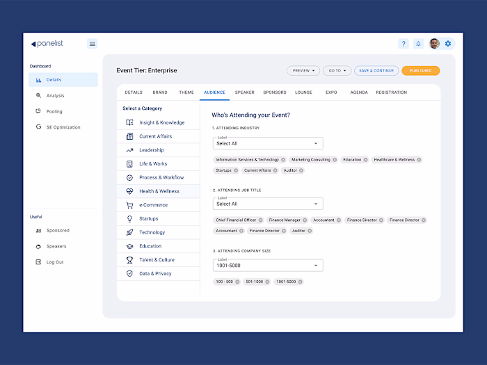 Event Manager (Web app)
