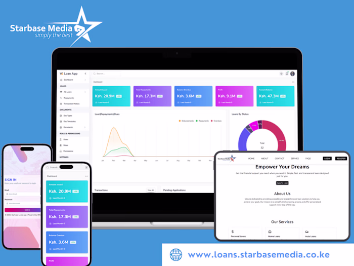 Loan Management Platform Development for Starbase Media