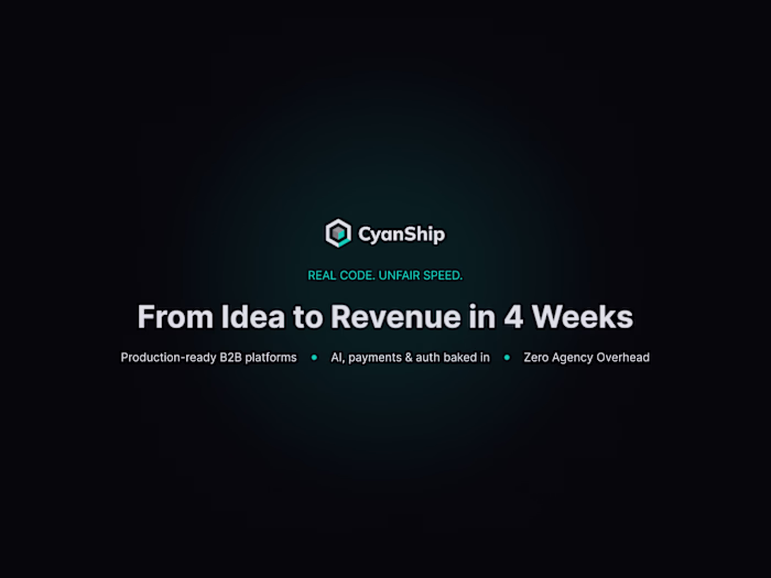 CyanShip: SaaS MVP Platform