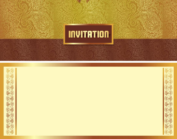 Wedding invitation card