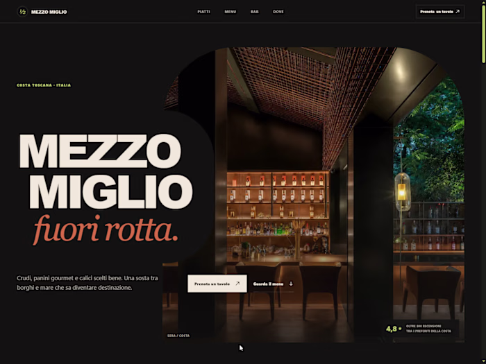 Mezzo Miglio - Modern Restaurant