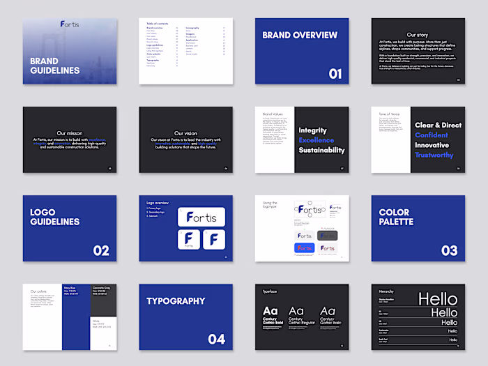 Fortis - Construction company - Brand identity