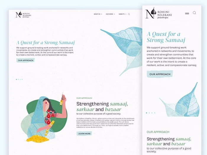 Figma Design to Dynamic WordPress Website - Rohini Nilekani