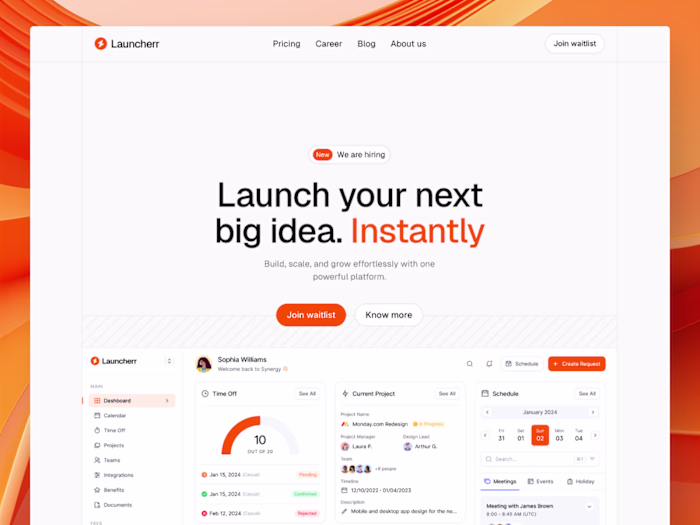 Framer SAAS website development
