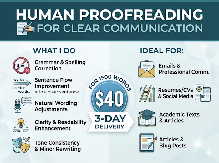 Bilingual Communication & Proofreading Support